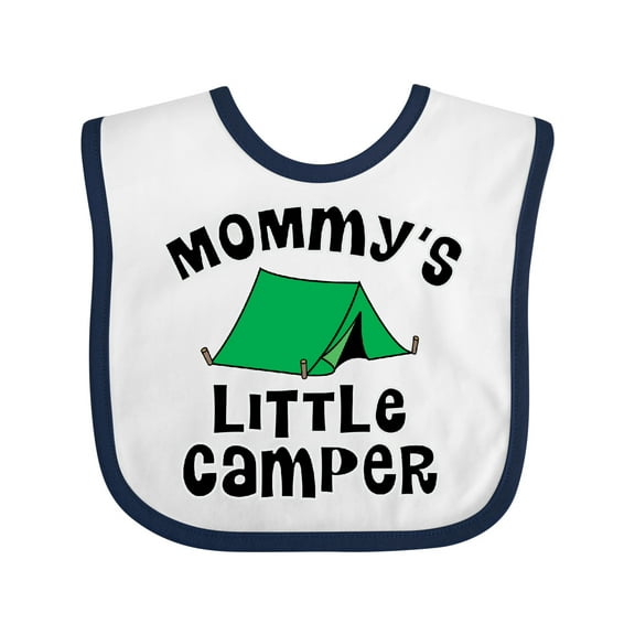 Inktastic Camping Mommy Little Camper Boys or Girls Baby Bib