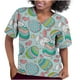 Flywake Femmes tops Femmes Scrubs tops V-Cou de Travail Uniforme T-Shirt Manches Courtes Deux Poches Chemisier – image 5 sur 5