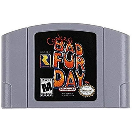 For Nintendo 64 N64 Game Card Cartridge Console US Version - Bad Fur Day video game
