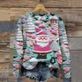 thumbnail image 3 of Lolmot 50% Off Clearance!Ugly Christmas Sweater for Women,Women's Santa Deer Ugly Christmas Sweater Pullover Tops Funny Holiday Sweater Sequins Ugly Xmas Sweater Gift for Women On Clearance, 3 of 3
