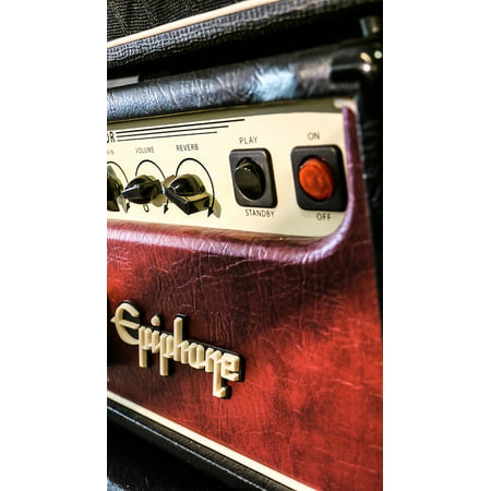 Canvas Print Amp Epiphone Guitar Stretched Canvas 10 x