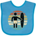 thumbnail image 3 of Inktastic Surfing Retro Sunset for Surfer Boys or Girls Baby Bib, 3 of 4