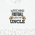 thumbnail image 4 of Inktastic Watching Football with My Uncle Girls Baby Dress, 4 of 5