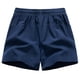 thumbnail image 3 of pstuiky Pantalones cortos para hombre, Pantalones cortos casuales cómodos de moda para hombre, de color liso, con cintura elástica regular, para playa Pantalones cortos de entrenamiento, 3 of 3
