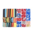 thumbnail image 1 of Encogimiento 678 PCS Terminales Y Kit de tubo de Shrink térmico para alambre de alambre de alambre de alambre 350pcs conectores de terminales + 328pcs Tipos de retroceso de calor, 1 of 6
