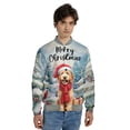 thumbnail image 4 of Merry Christmas Goldendoodle Enjoys Woofmas Winter Xmas Holiday All Over Print 3D Baseball Jacket Doodle Dog Lover Gifts Idea Bomber Jacket Softball - 02022, 4 of 6
