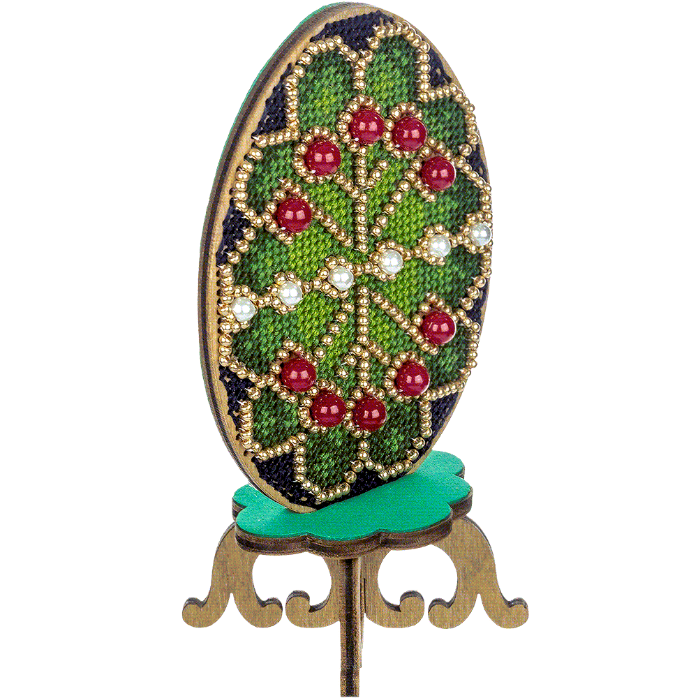Cross-stitch kit on wood FLW-039