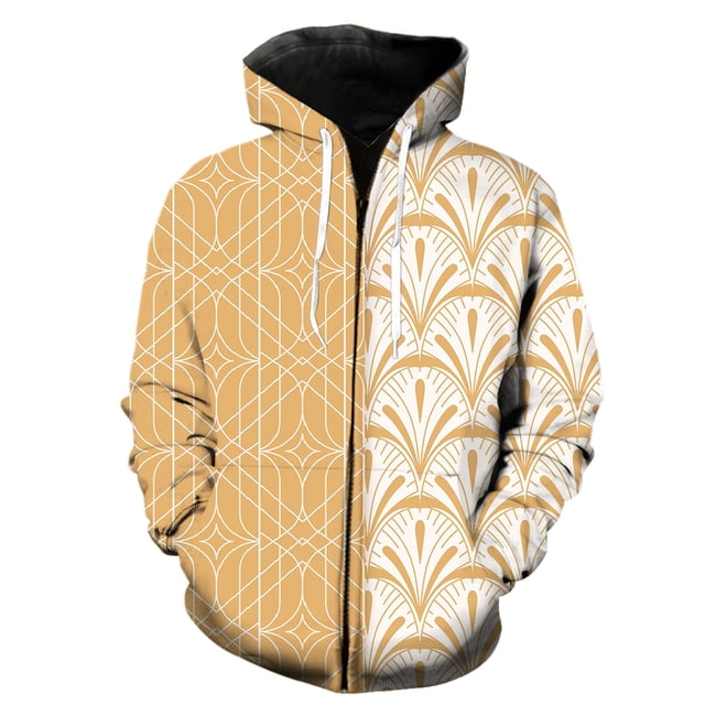 Sudadera con capucha y cremallera de moda con imagen inteligente de IA en 3D para hombre y mujer, sudadera con estampado 3D, jersey informal para niños