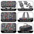 thumbnail image 3 of Teacher Tote Bag,Dachshund Footprint Teacher Utility Tote Bag,Large Work Tote Bags for Women with Multiple Pockets,Top Zipper Closure,13.8x10.6x6.7 Inch, 3 of 5