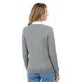 thumbnail image 3 of Turtle Bay New York Women's Classic Button Front Cable Knit Cardigan in Soft Acryllic, 3 of 6