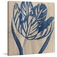 thumbnail image 2 of "Indigo Tulip" Painting Print on Wrapped Canvas, 2 of 5