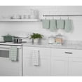 thumbnail image 2 of Mainstays Cotton Kitchen Towel, Dishcloth, Oven Mitt, and Potholder Set, Light Green, 8 Pieces, 2 of 7