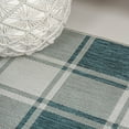 thumbnail image 3 of JONATHAN Y TUSCAN SUN 5 x 8 Area Rug, Sabine Traditional Farmhouse Bold Gingham - Turquoise/Cream, TSN203E-5, 3 of 9