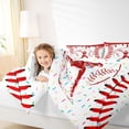 thumbnail image 3 of Erosebridal Red Dripping Baseball Stitch & Batter Silhouette Graphic Twin Comforter Sets 3-Piece, Baseball Graphic Bedding Set for Boys And Girls Kids,Ultra Soft Home Decor, 3 of 6