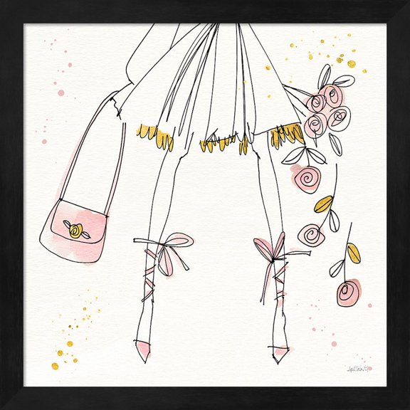 Fashion Feet IV by Anne Tavoletti, Framed Wall Art, 13.25W x 13.25H