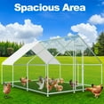 thumbnail image 2 of Metal Outdoor Walk-in Chicken Run Coop Cage Animal Poultry House Hutch 20x13ft, 2 of 7