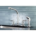 thumbnail image 2 of Kingston FB751DLSP Concord Two-Handle 4-Hole 8" Centerset Kitchen Faucet with Side Sprayer in Polished Chrome, 2 of 5
