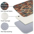 thumbnail image 6 of Colored Stone Brick Anti-Fatigue Ergonomic Carpet, 45x17.5 Inch Kitchen Non-Slip Mat, Bathroom Bath Mat, Bedroom and living Room Use Thickened Extended Memory Foam Absorbent Mat., 6 of 6