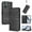 Black, variant on Allytechgroup Case for Motorola Moto G Power (2025) with Credit Card Slot, RFID Blocking PU Leather Flip Wallet Stand Phone Case with Lanyard Shockproof and Anti-Scratch Cover, Darkgreen