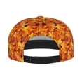 thumbnail image 2 of Zufioo Autumn Maple Leaf Pile Print Flat Brim Baseball Cap, Sun Protection, Sweat Absorption, Adjustable Sports Cap, Suitable for Men and Women in All Seasons, 2 of 7