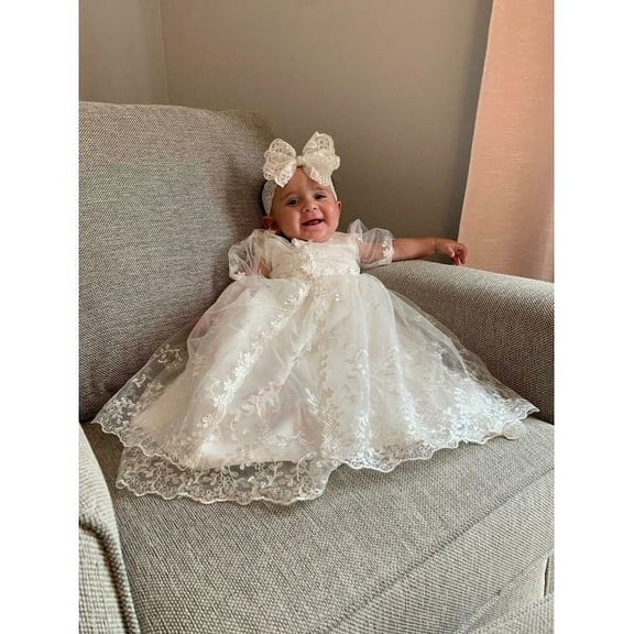 Laurenza's Sleeveless Baptism Christening, Gown (Girl's)