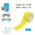 thumbnail image 2 of Uxcell Aerial Hoop Tape, Athletic Tape Adhesive Non-Slip Grip Tape Yoga Rig Sports Tape for Wrapping Gymnastics Yellow 16.4ft x 1.5 Inch, 2 of 7