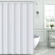 thumbnail image 5 of Cortina de Baño Blanca Suave Cortina de Ducha Impermeable Varios Tamaños con Ganchos, 5 of 6