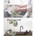thumbnail image 5 of Sage Green Ombre Kitchen Dish Towels for Drying Dishes Set of 2, Gradient Abstract Art Vintage Waffle Weave Microfiber Hand Tea Bathroom Towels Quick Dry & Absorbent Towel 15.7x23.6, 5 of 7