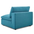 thumbnail image 3 of Modern Contemporary Urban Design Living Room Lounge Club Lobby Sectional Sofa Set, Fabric, Aqua Blue, 3 of 6