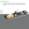 thumbnail image 2 of Bath Bliss Expandable Non-Slip Bathtub Caddy in Gray, 2 of 8