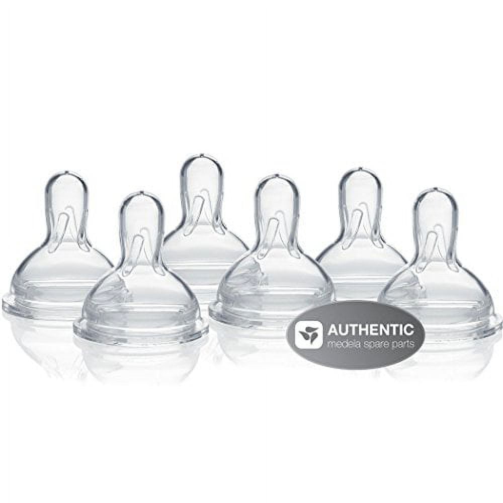 MEDELA Wide Base Bottle Nipple Collars Rings (6 Pack) for
