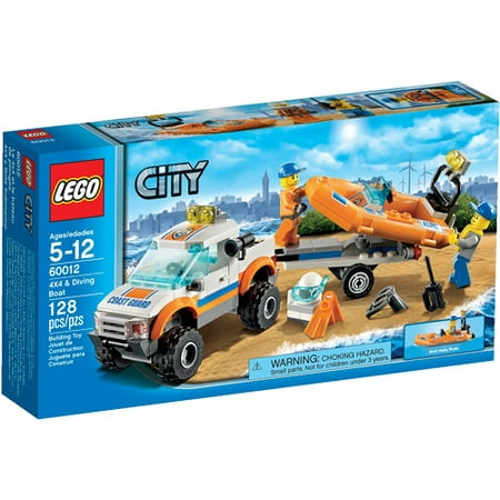 LEGO City Coast Guard 4x4 & Diving Boat Play Set - Walmart.com