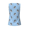 thumbnail image 5 of Xecao French Bulldog Puppy print women's scoop neck, loose-fit workout tank tops for the gym., 5 of 9