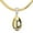 Gold, variant on High Quality Hip Hop Iced 14 K Gold Plated Football Pendant 20" Miami Cuban Chain Necklace Set MCP 15109 G
