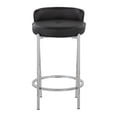thumbnail image 4 of LumiSource Chrome, Black PU Chloe Counter Stool - Set of 2, 4 of 8