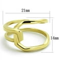 thumbnail image 2 of Luxe Jewelry Designs Pack of 2 Women's Gold Ion Plated Stainless Steel Knot Design Ring - Size 5, 2 of 4