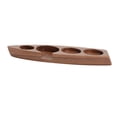 thumbnail image 1 of DOLITY Coffee Tamper Holder Countertop Boat Shape Espresso Station for Coffee Accessory Walnut 58mm, 1 of 9
