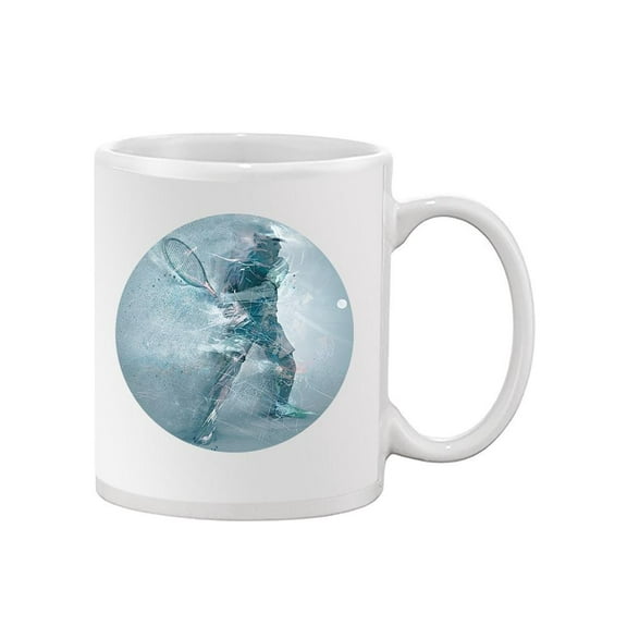 Abstract Tennis Player Sketch Mug Unisex's -Image by Shutterstock