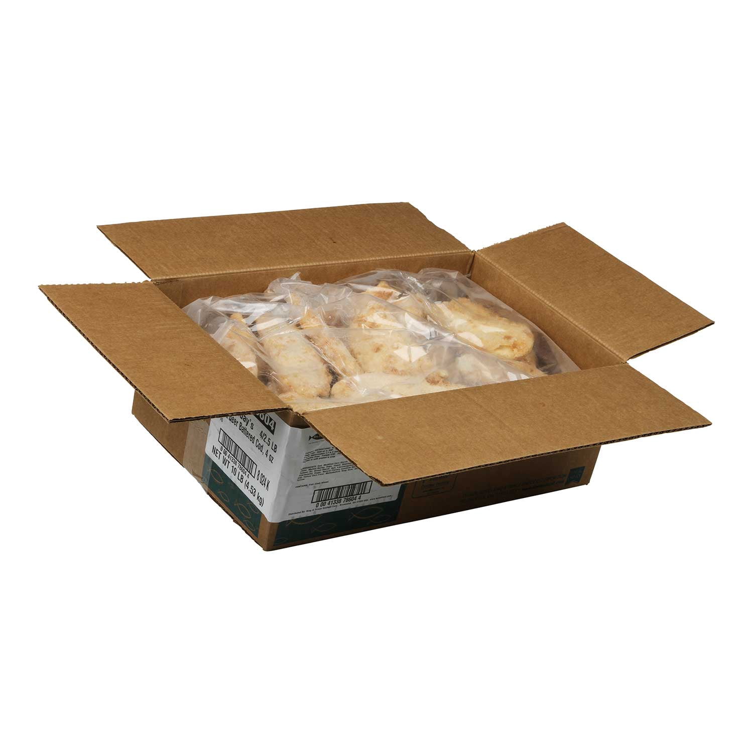 Mrs. Fridays Craft Beer Battered Cod, 4 Ounce - 4 per case.