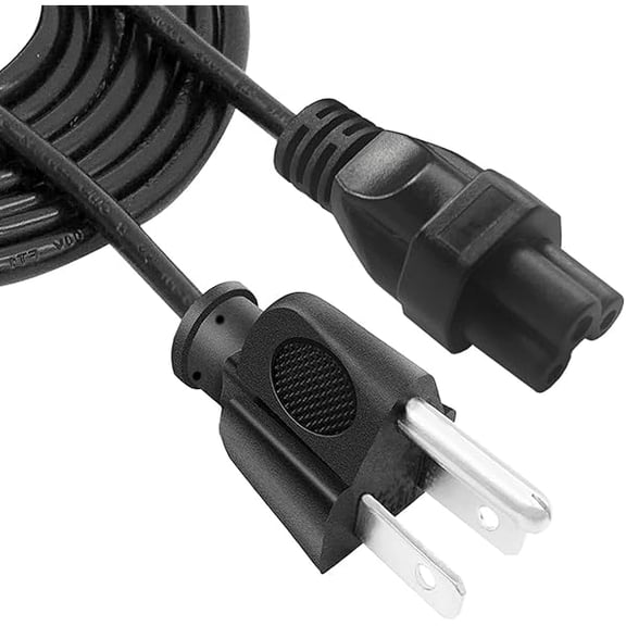 Quyaojz Power Cable NEMA 5-15P to C5 Replacement for Dell PA-1650-05D PA-1650-05D2 PA-10 PA-13 PA-15 PA-1900-02D 0928G4 PA-12 AC Adapter 3 Prong Cord