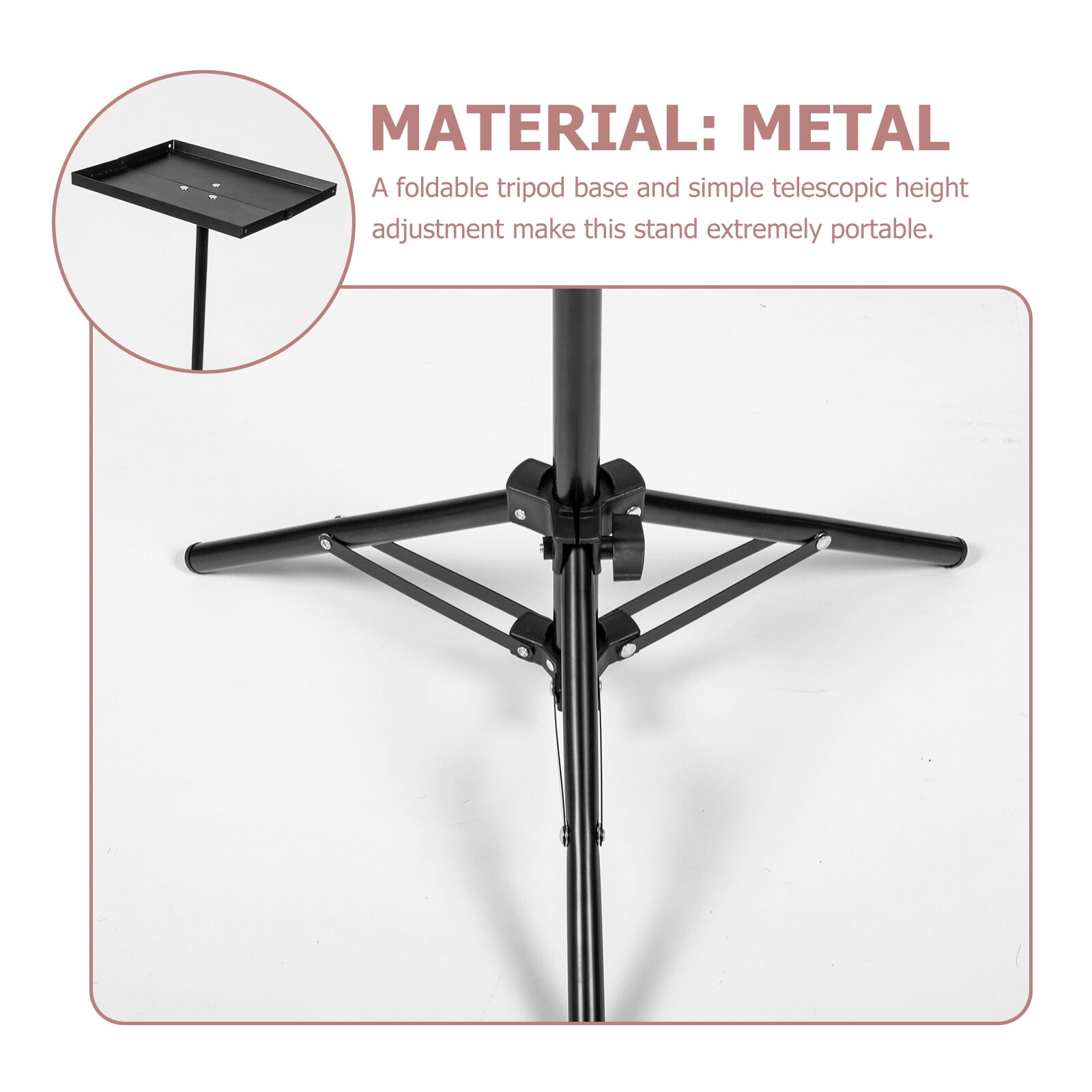 NUOLUX Stand Projector Laptop Tripod Holder Adjustable Support Dj Mount Equipment Floor Screen Table Shelf Office Outdoor