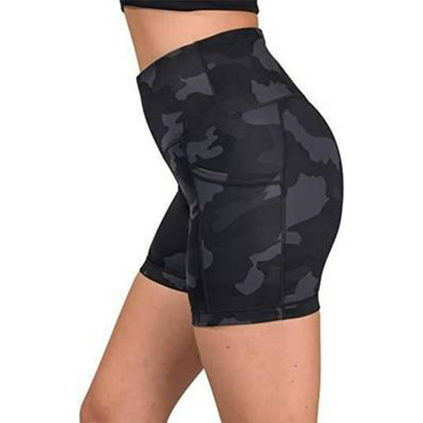 MAWCLOS MAWCLOS Stretch Camo Sports Shorts for Women High Waist Sexy
