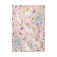 thumbnail image 2 of 54x72 Inch Tablecloth Polyester Square Tablecloth for Home Kitchen Dinner Decor Cartoon Unicorns Pattern, 2 of 9