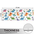 thumbnail image 5 of Kitchen Rugs Sets Of 2,White Cartoon Dinosaurs Cacti Pattern Anti Fatigue Kitchen Mat Rugs Non Slip Washable,Decorative Kitchen Floor Mats for Kitchen,Sink,Laundry,17"X47", 5 of 5