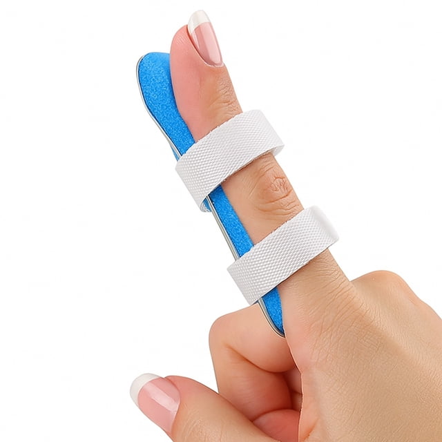 Férula Para Dedo Ajustable Unisex | Aluminio Liviano + Espuma Suave | Estabilizador y Protector Para Dedos | Tallas S M L | Uso Diario En Casa Trabajo o Actividad Física