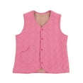 thumbnail image 4 of Sentmoon Warm Puffer Vest Sleeveless Plus Size Womens Winter Coats,Casual Fashion Casual Jacket Tops Slim Fit Coats Hot Pink XXL Winter Saving, 4 of 4