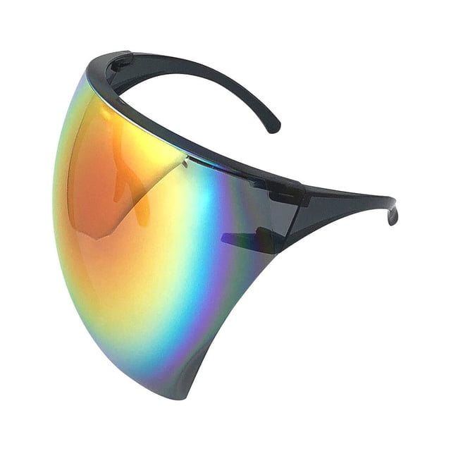 Lunettes de Soleil Protectrices Multicolores Visière Légère Couvre-Visage Intégral 400