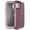 Burgundy/Pink, variant on For iPhone 12 Mini Shockproof Heavy Duty Full Body Protection Hybrid Defender Rugged Case with Holster