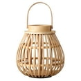 thumbnail image 1 of 1Pack Rattan Storage Basket Lantern Candlestick 35x25in Beige Color Decorative Indoor Decoration, 1 of 8