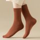 thumbnail image 3 of Calcetines hasta la pantorrilla para mujer, transpirables, de alta elasticidad, absorbentes del sudor, suaves, de color liso, gruesos y cálidos, para otoño e invierno., 3 of 8